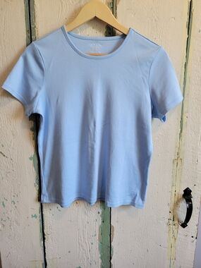 L.L. Bean Light Blue Short Sleeve Tee
